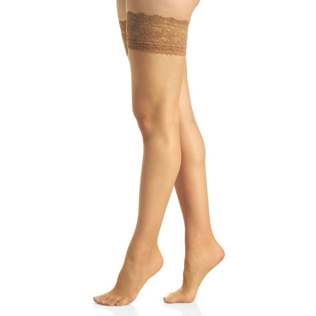 Berkshire Womens Romantic Lace Top Thigh High Pantyhose 1363