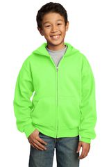 Port & Company ® - Youth Core Fleece Full-Zip Hooded Sweatshirt. PC90YZH
