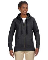 Econscious Ladies' Organic/Recycled Heathered Fleece Full-Zip Hooded Sweatshirt EC4580