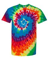 Dyenomite Multi-Color Spiral Short Sleeve T-Shirt 200MS