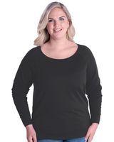 LAT Women's Curvy Slouchy Pullover 3862