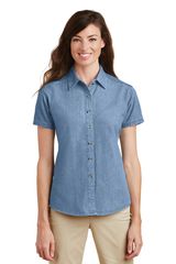 Port & Company ® - Ladies Short Sleeve Value Denim Shirt. LSP11