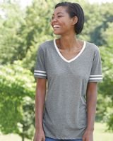 JERZEES Women's Varsity Triblend V-Neck T-Shirt 602WVR