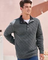 J. America Quilted Snap Pullover 8890