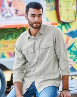Burnside Long Sleeve Solid Flannel Shirt 8200