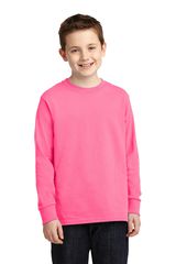 Port & Company ® Youth Long Sleeve Core Cotton Tee. PC54YLS
