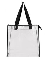 OAD OAD Clear Zippered Tote with Full Gusset OAD5006