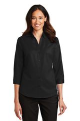Port Authority ® Ladies 3/4-Sleeve SuperPro ™ Twill Shirt. L665