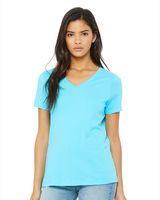 BELLA + CANVAS Women's Relaxed Jersey V-Neck Tee 6405