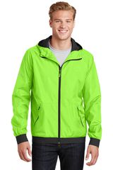Sport-Tek ® Embossed Hooded Wind Jacket. JST53