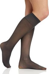 BERKSHIRE 3 PAIR PACK SHEER SUPPORT KNEE HIGH WITH SANDALFOOT TOE
