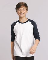 Gildan Heavy Cotton™ Youth Raglan Three-Quarter Sleeve T-Shirt 5700B