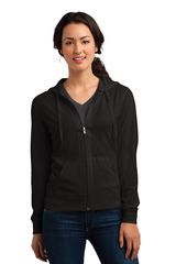 District ® Women's Fitted Jersey Full-Zip Hoodie. DT2100