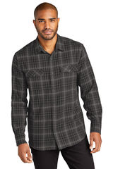 Port Authority ® Long Sleeve Ombre Plaid Shirt W672
