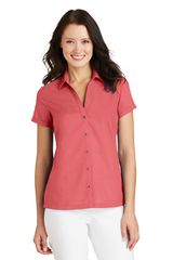 Port Authority ® Ladies Textured Camp Shirt. L662