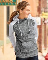 J. America Women's Colorblocked Cosmic Fleece Hooded Sweatshirt 8618
