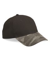 Outdoor Cap Canvas Crown Cap with Weathered Camo Visor GHP100