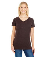 Threadfast Apparel Ladies' Cross Dye Short-Sleeve V-Neck T-Shirt 215B