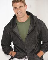 Bayside USA-Made Full-Zip Hooded Sweatshirt 900