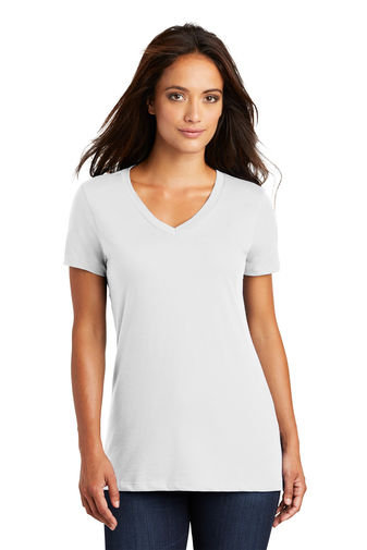 District ® - Women\'s Perfect Weight ® V-Neck Tee. DM1170L