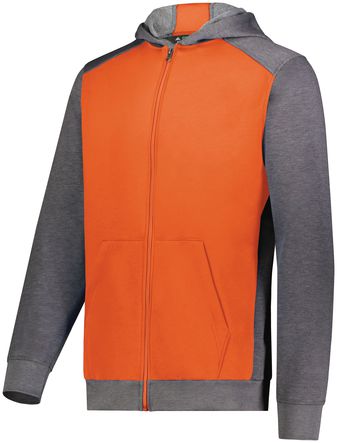 Augusta Sportswear Youth Three-Season Fleece Full Zip Hoodie 6900