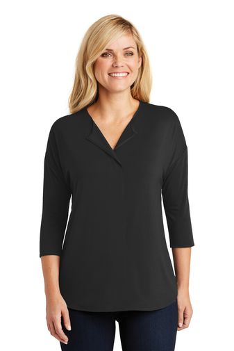 Port Authority ® Ladies Concept 3/4-Sleeve Soft Split Neck Top. LK5433