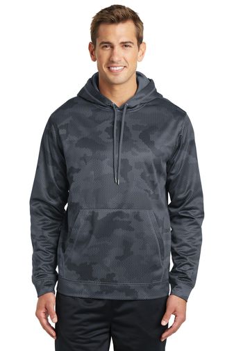 Sport-Tek ® Sport-Wick ® CamoHex Fleece Hooded Pullover. ST240