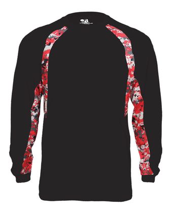 Badger Digital Camo Hook Long Sleeve T-Shirt 4155