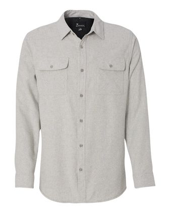 Burnside Long Sleeve Solid Flannel Shirt 8200