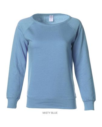 Independent Trading Co. Juniors\' Heavenly Fleece Lightweight Sweatshirt SS240