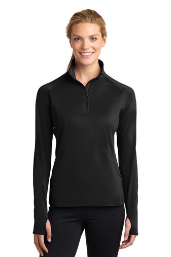 Sport-Tek ® Ladies Sport-Wick ® Stretch 1/2-Zip Pullover. LST850