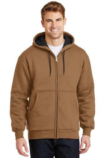 CornerStone ® - Heavyweight Full-Zip Hooded Sweatshirt with Thermal Lining. CS620