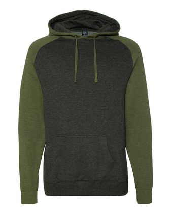 Independent Trading Co. Raglan Hooded Sweatshirt IND40RP