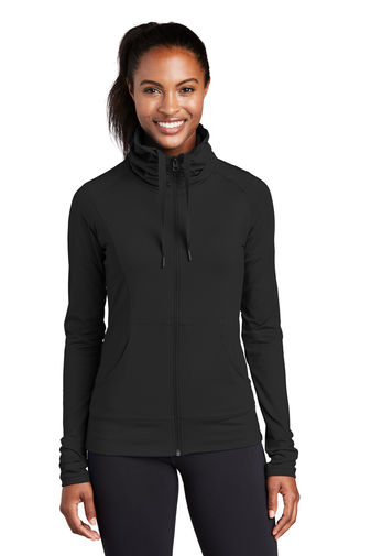Sport-Tek ® Ladies Sport-Wick ® Stretch Full-Zip Jacket. LST852