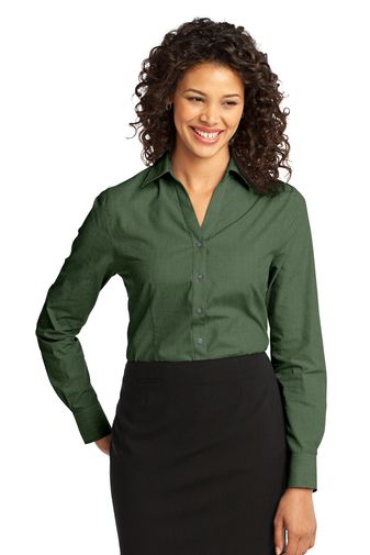 Port Authority ® Ladies Crosshatch Easy Care Shirt. L640