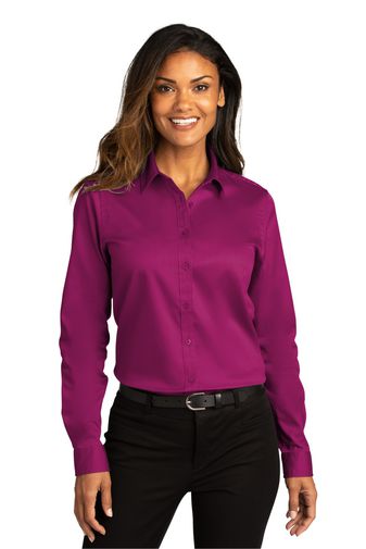 Port Authority ® Ladies Long Sleeve SuperPro React ™ Twill Shirt. LW808