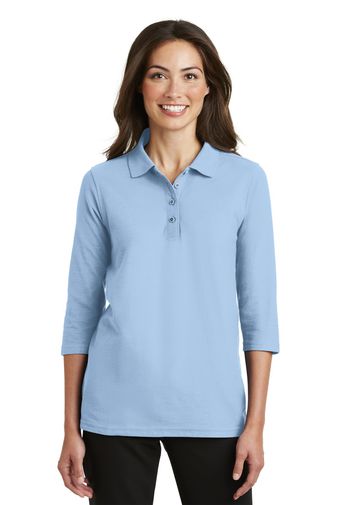 Port Authority ® Ladies Silk Touch™ 3/4-Sleeve Polo. L562