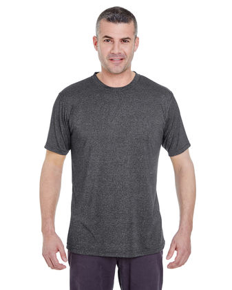 UltraClub Men'S Cool & Dry Heathered Performance T-Shirt 8619