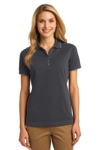 Port Authority ® Ladies Rapid Dry™ Tipped Polo. L454