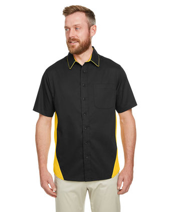 Harriton Men'S Flash Il Colorblock Short Sleeve Shirt M586