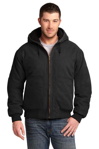 CornerStone ® Washed Duck Cloth Insulated Hooded Work Jacket. CSJ41