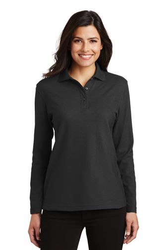 Port Authority ® Ladies Silk Touch™ Long Sleeve Polo. L500LS