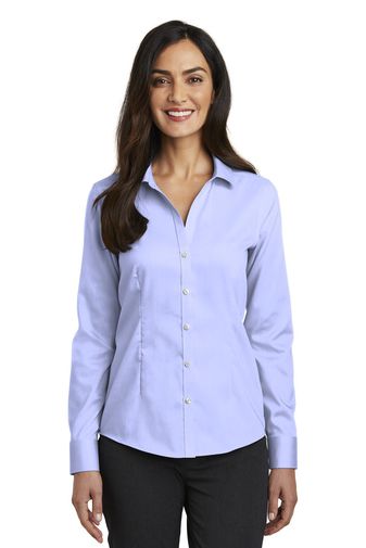 Red House ® Ladies Pinpoint Oxford Non-Iron Shirt. RH250
