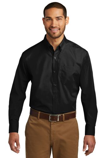 Port Authority ® Long Sleeve Carefree Poplin Shirt. W100
