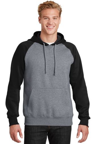 Sport-Tek ® Raglan Colorblock Pullover Hooded Sweatshirt. ST267