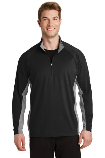Sport-Tek ® Sport-Wick ® Stretch Contrast 1/2-Zip Pullover. ST854