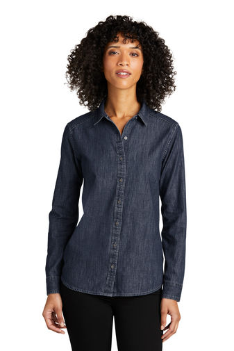 Port Authority ® Ladies Long Sleeve Perfect Denim Shirt LW676