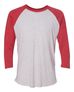 Vintage Red Sleeves/ Heather White Body