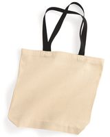 Liberty Bags Natural Tote with Contrast-Color Handles 8868
